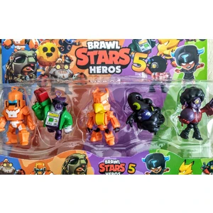 Brawl Stars 5 Li Karakter Figür Seti -Yeni