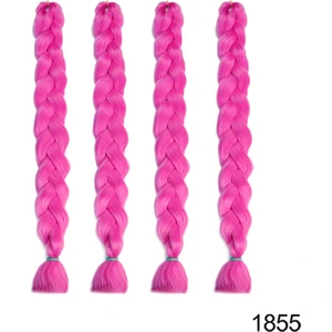 X-Pression Afrika Örgüsü ve Rasta Için Sentetik Saç 165 GR AÇIK FUŞYA #1855