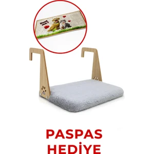 Peluş Kalorifer Petek Radyatör Yatağı Kedi Geniş Kedi-Köpek Kalorifer Yatağı, Hediye Paspas