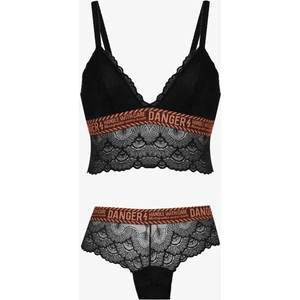 Koza Danger Yazılı Süngerli Bralet Takım - 80227