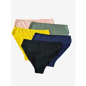 Kadın Külot 5'li Paket Karışık Çok Renkli