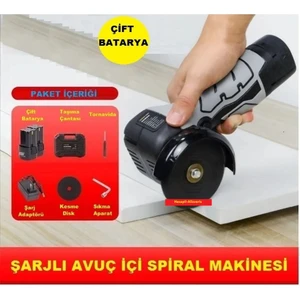 Şarjlı Avuç Içi Spiral Makinesi (Çift Batarya)