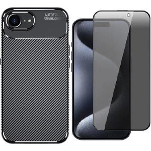 Apple iPhone 16E Kılıf Negro Silikon Kapak + Hayalet Ekran Koruyucu