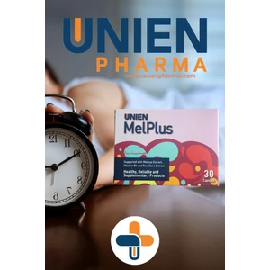 UNIEN Pharma Melplus 30 Kapsül / Passiflora Ekstresi, Kedi Otu Ekstresi, Melisa Ekstresi, Mayıs Papatyası Ekstresi ve Vitamin B6 İçeren Takviye Edici Gıda