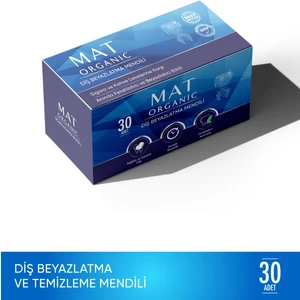 Mat Organic Diş Beyazlatma ve Temizleme Mendili