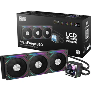 Aquaforge 360 Intel-Amd 360MM LCD Ekranlı Argb Siyah Sıvı Soğutucu