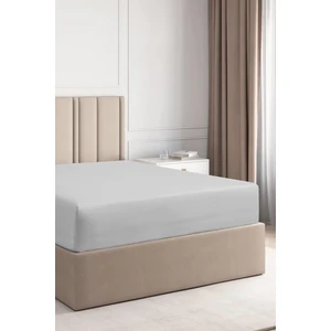 Lastikli Pamuk Penye Çarşaf Gri 100x200
