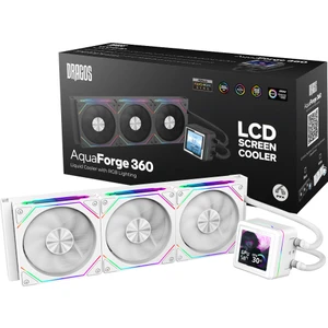 Aquaforge 360 Intel-Amd 360MM LCD Ekranlı Argb Beyaz Sıvı Soğutucu