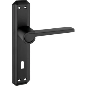 Zarafet Gizem Aynalı Alüminyum Kapı Kolu (Oda/yale/wc) Mat Siyah