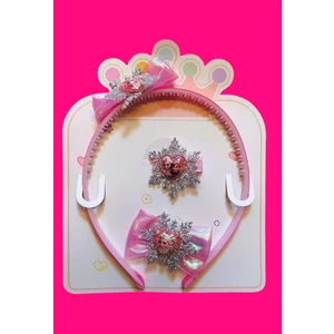 Elsa Tokalı Taçlı Set