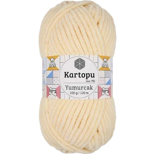 K.artopu Yumurcak Kadife El Örgü İpi Koyu Krem K349
