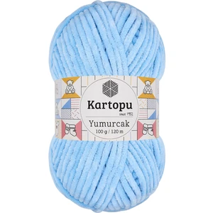 Yumurcak Kadife El Örgü İpi K540 Bebe Mavi