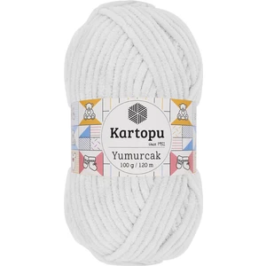 Yumurcak Kadife El Örgü İpi Kar Beyaz K010