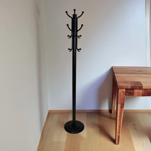 Ayaklı Metal Siyah Spot | Ev ve Ofis Için Siyah Elbise Askılığı