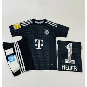 B.münih 2023/24 Yeni Sezon Manuel Neuer Kaleci Çocuk Forması 4'lü Set
