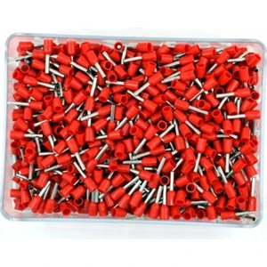 E1008 ,1mm²/kırmızı 1000-ADET Kablo Yüksük