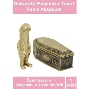 Özel Üretim Hediyelik Şaka Eğlence Dekoratif Bereket Tanrısı Polyester Tabut Aksesuar 15*8 cm