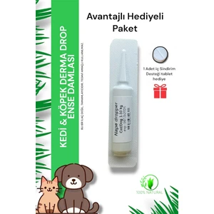 Kedi Köpek iç dış tüy bakım damlası tablet hediyeli