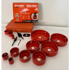 Zhweı Panç Delik Açma - Bilenmiş Set 16 Parça