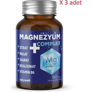Magnezyum Complex 60 Tablet x 3 Adet