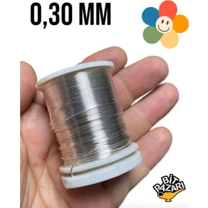 Filografi - Bakır Çiçek Teli 0,30 mm - Takı Teli - Hobi Teli - 1 Makara