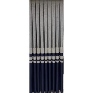 Ufuk Perde Pano Fon Ahsen Gri-Laciver (Tek Kanat)