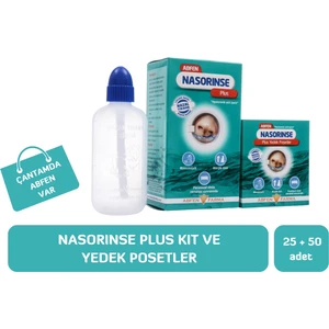 Plus Burun Yıkama Kiti ve Yedek Poşetleri 25+50 Adet