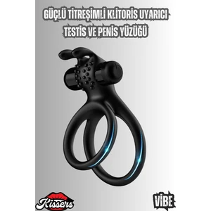 Güçlü Titreşimli Klitoris Uyarıcı Testis ve Penis Yüzüğü