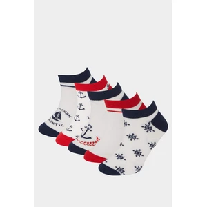 Erkek Çocuk 5'li Pamuklu Patik Çorap E5509A8NS