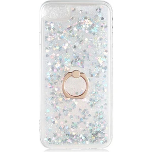 Apple iPhone 7 Kılıf Gümüş Liss Sulu Simli Silikon Kapak Orijinal Esnek Ince Geliştirilmiş Dayanıklı Darbe Karşıtı Koruyucu Yeni Nesil Tasarım (Apple iPhone 7, Gümüş)