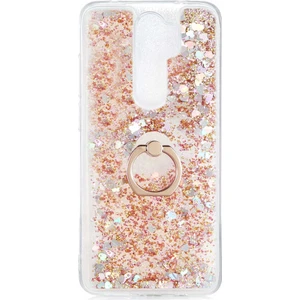 Xiaomi Redmi Note 8 Pro Kılıf Gold Liss Sulu Simli Silikon Kapak Orijinal Esnek Ince Geliştirilmiş Dayanıklı Darbe Karşıtı Koruyucu Yeni Nesil Tasarım (Xiaomi Redmi Note 8 Pro, Gold)