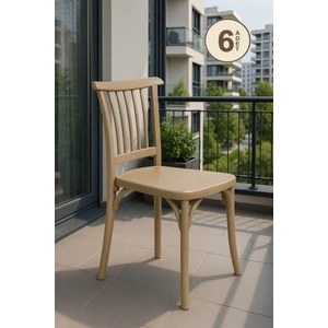 6 Adet Violet Cappucino Sandalye / Balkon-Bahçe-Mutfak