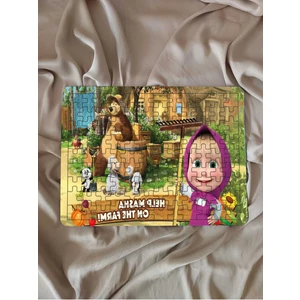 Çocuk Puzzle Ahşap 108 Parça Mobilya