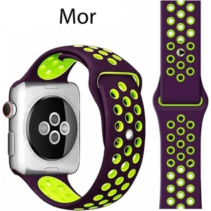 Apple Watch Uyumlu 1 2 3 4 5 6 7 38MM 40MM 41MM Spor Silikon Tme Kordon