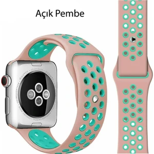 Apple Watch Uyumlu 1 2 3 4 5 6 7 38MM 40MM 41MM Spor Silikon Tme Kordon