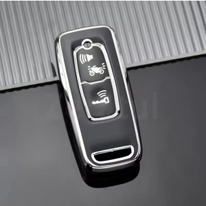 Honda 150 350 Adv Anahtar Kılıfı Siyah-Silver