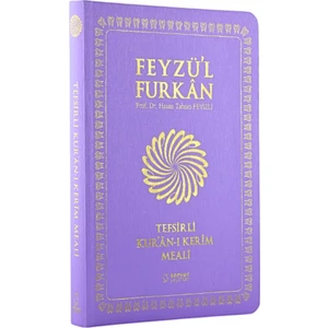 Feyzü'l Furkan Tefsirli Kuranı Kerim Meali Lila (Büyük Boy-Sadece Türkçe Meal-İnce Cilt)