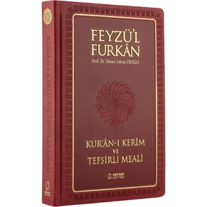 Feyzü'l Furkan Kuranı Kerim ve Tefsirli Meali Bordo (Orta Boy-Kuranı Kerim ve Türkçe Meal-Kalın Cilt)