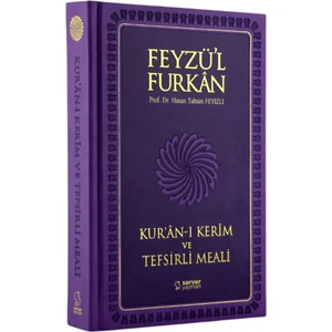 Feyzü'l Furkan Kur'ân-I Kerîm ve Tefsirli Meali Büyük Boy - Mushaf ve Meal - (Ciltli) Lila - Hasan Tahsin Feyizli