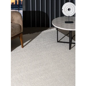 Azura İskandinav Salon Halısı Mutfak Halısı Yolluk Bukle Dokuma Halı Tozumaz Beyaz  Halı AZR-07