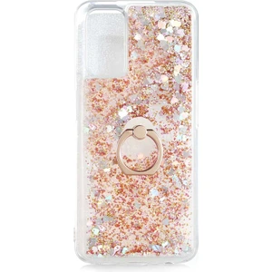 Oppo A92 Kılıf Gold Liss Sulu Simli Silikon Kapak Orijinal Esnek Ince Geliştirilmiş Dayanıklı Darbe Karşıtı Koruyucu Yeni Nesil Tasarım (Oppo A92, Gold)