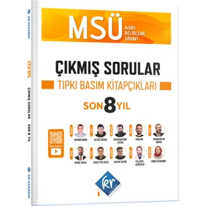 KR Akademi Yayınları MSÜ Çıkmış Sorular Son 8 Yıl Tıpkı Basım Kitapçıkları
