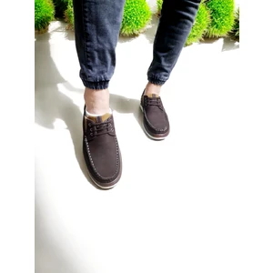 Erkek Günlük Nubuk Deri Bağcıklı Ortopedik Ayakkabı