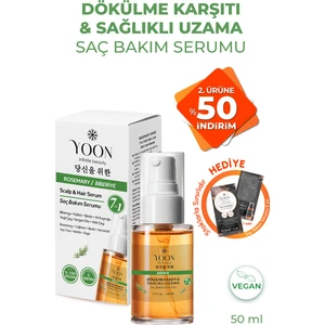 Saç Hızlı Saç Uzamasına Yardımcı 7 Aktifli Biberiyeli Saç Derisi Serumu 50ML