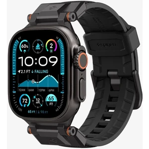 Apple Watch 49mm Ultra 2/1 - 46mm Seri 10 - 45mm Seri 9/8/7 - 44mm Seri SE/6/5/4 Kordon Kayış Band DuraPro Armor Black Edition - AMP09229