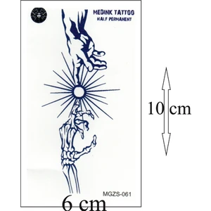 1 Aylık Gerçekci Memento Mori Geçici Dövme Tattoo Yapıştırma Etiket