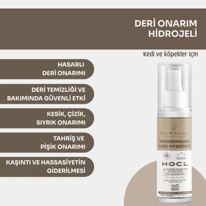 Kahu Naturals Onarım ve Bakım Jeli, Hipokloröz Asit, Tahriş Kesik Yanık, Kedi Köpek, 100 ml
