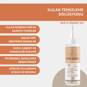 Kahu Naturals Kulak Temizleme Solüsyonu Kulak Kiri Hijyen Ve Bakımı Kedi Ve Köpek 75 Ml