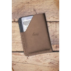 Gerçek Deri El Yapımı Hakiki Deri Kartlık Italyan Dikiş Premium Hakiki Deri Kompakt Kartlık