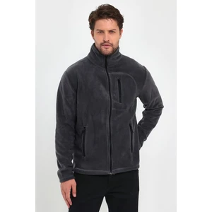 Erkek Polar Tam Fermuarlı 3 Cepli Outdoor Polar Ceket Tactical Flecee Polar-Gns